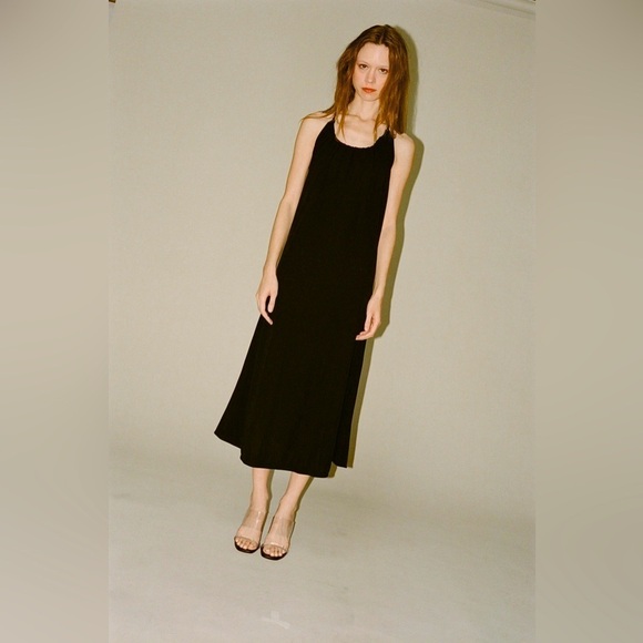 NWT SAKS POTTS Courtney Dress Black M - Picture 1 of 12